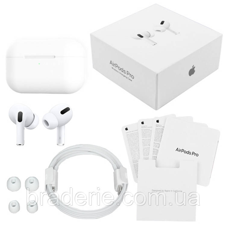 Бездротові навушники Apl AirPods Pro с кейсом, white