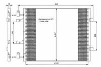 Радиатор кондиционера NISSAN, OPEL, RENAULT, 35845 NRF, 93854159, 8200411148, DCN20041, 818016, 940147