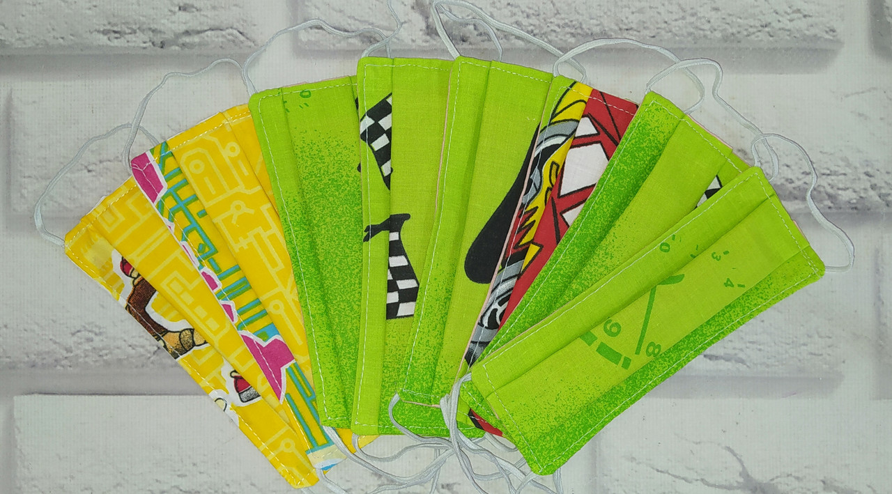 Захисна маска дитяча багаторазова бавовна