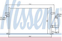 Радиатор кондиционера CHEVROLET, DAEWOO, 94725 Nissens, 96484931, 96484931, AC384000S, 814072, 35573