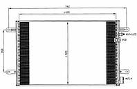 Радіатор кондиціонера AUDI A6 4FH, 4F2, 4F5, C6 04-11, 35605 NRF, 4F0260403P, 4F0260403Q, 94695, 94854, 814004