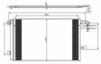 Радиатор кондиционера VW, 350064 NRF, 7E0820411B, 4477605160, 8FC351343131, 814461, 940345