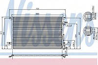 Радиатор кондиционера OPEL, FIAT, SAAB, 94597 Nissens, 13101839, 24418362, DCN20032, 817647, 35929