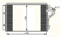 Радиатор кондиционера KIA RIO 12, CD810639 KOYORAD, 976061R000, 940243
