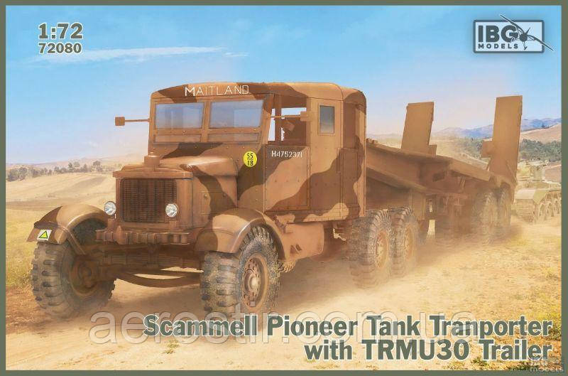 Scammell Pioneer Tank Transporter with TRMU30 Trailer 1/72 IBG 72080, фото 1