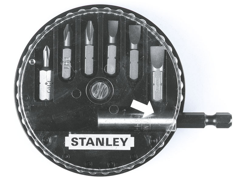Біти в наборі 7 од.(T10, T15, T20, T25, T30, T40 + тримач) Stanley 1-68-739
