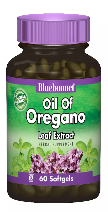 Екстракт з Листя Орегано, Bluebonnet Nutrition, 60 желатинових капсул
