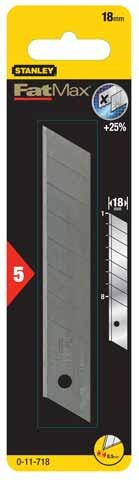 Лезо 18мм FatMax® з отламывающимися сегментами (5шт.) Stanley 0-11-718