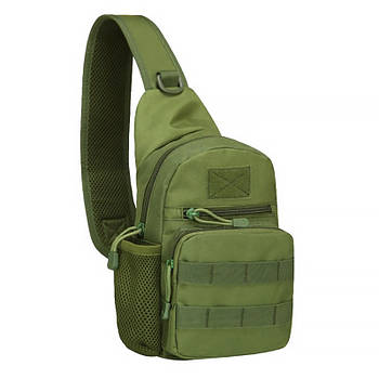 Рюкзак тактичний AOKALI Outdoor A14 Green на одне плече військовий 20L