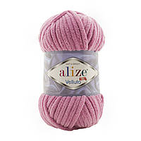 Alize VELLUTO (Веллуто) №98 розовый (Пряжа велюр, нитки плюшевые для вязания)