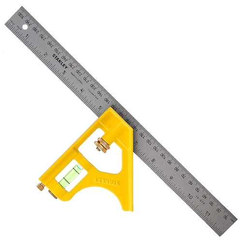 Косинець комбінований довжина лінійки 300 мм STANLEY 2-46-143