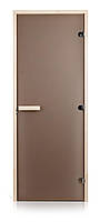 Дверь GREUS сауна Classic матовая бронза 80/200 липа