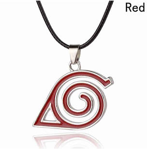 Аніме кулон Наруто Какаші Коноху (red)