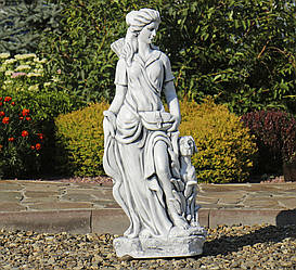 Садова статуя Богиня полювання Артеміда 84x34x27 см   ССП12041 Серый