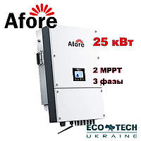 Сонячний мережевий інвертор Afore BNT025KTL + WiFi (3 фази, 25 кВт, 2 МРРТ)