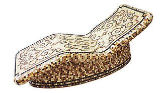 Лежак анатомічний 1900/700/840 з підігрівом для хамама