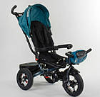 Триколісний велосипед Best Trike 6088 F — 02-940 ФАРА USB надувні колеса, складане кермо, ПУЛЬТ СВЕТ, фото 3