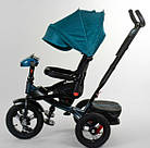 Триколісний велосипед Best Trike 6088 F — 02-940 ФАРА USB надувні колеса, складане кермо, ПУЛЬТ СВЕТ, фото 4