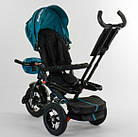 Триколісний велосипед Best Trike 6088 F — 02-940 ФАРА USB надувні колеса, складане кермо, ПУЛЬТ СВЕТ, фото 6