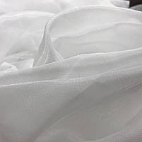Красиві тюлі для зали спальні, готовий тюль на кухню балкон, тюль кристалон в кімнату Белый (T-KR-5), фото 4
