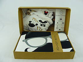 Постільний комплект 3D CLUB COTTON, ранфорс, півторий