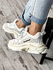 Кросівки жіночі Balenciaga Triple S White Взуття Баленсіага білі модні молодіжні, фото 9