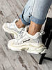 Кросівки жіночі Balenciaga Triple S White Взуття Баленсіага білі модні молодіжні, фото 10