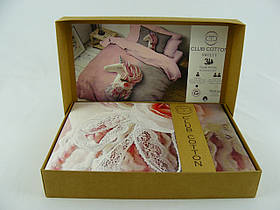 Постільний комплект 3D CLUB COTTON, ранфорс, півторий