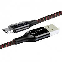 Кабель синхронизации USB Cable Baseus C-shaped Light Intelligent Power-off Type-C (CATCD-01)