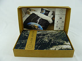 Постільний комплект 3D CLUB COTTON, ранфорс, півторий