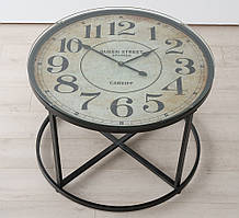Столик журнальный Антик с часами h56см d80см 1095500 кофейный стол металлический металл