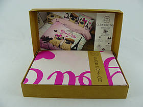 Постільний комплект 3D CLUB COTTON, ранфорс, двоспальний