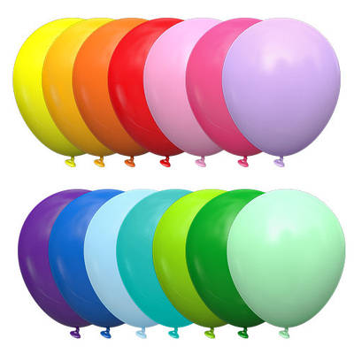 KL 5 STD Асорті пастель (assorted). Кулі повітряні латексні без малюнка асорті пастель