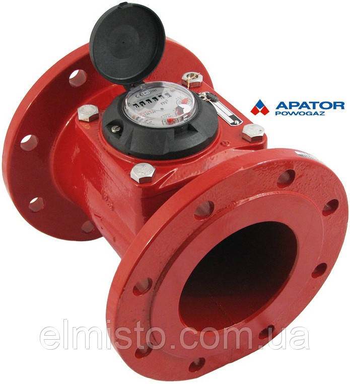 Лічильник Apator PoWoGaz MWN 130-125 (ГВ) гарячої води турбінний Ду-125 сухохід промисловий, фото 1