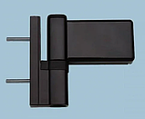 Петля дверна ASTEX DHV до 140 кг колір коричневий RAL 8019, фото 3