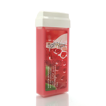 Віск у касеті з роликом ItalWax Полуниця (Strawberry) 100 мл