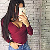 Жіноча кофта з глибоким декольте на запах, фото 5