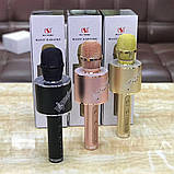 Дитячий мікрофон для караоке бездротовий зміна голосу колонки блютуз Чорний Black YS 66 Музичні іграшки, фото 3