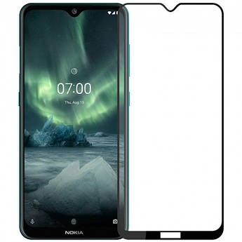 Захисне скло для Nokia 6.2 (Нокія 6.2) на весь екран (чорне)