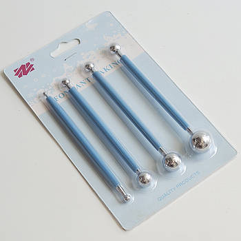 Набір інструментів для моделювання квітів (кульки) 4 шт