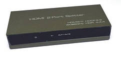 03-01-112. HDMI Splitter (дільник) 2 порту (1 гніздо HDMI (IN) → 2 гнізда HDMI (OUT)), ver.2.0, 60Hz, 2.2HDR,