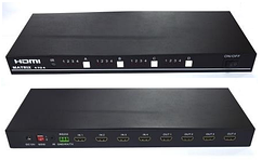 03-01-041. HDMI Switch (суматор) 8 портів (8 гнізд HDMI (IN) → 1 гніздо HDMI (OUT)) + RS232, 4K, HSV365