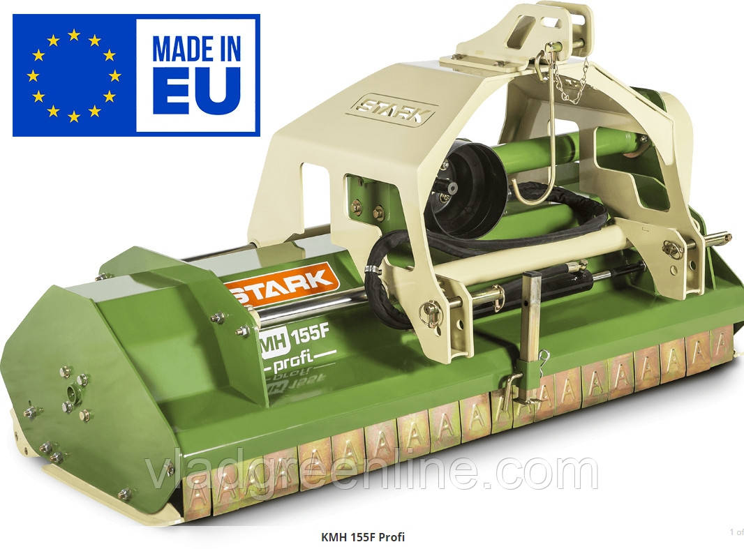 Мульчирувач KMH 155 F Profi STARK з гідравлікою (1,55 м, молотки) (Литва)