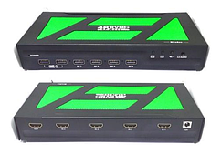 03-05-221. Multi-viewer switcher 4 HDMI входи → 1 HDMI вихід, 4K, 4 PC in with USB Control (KVM), HSV534