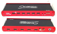 03-05-211. Multi-viewer switcher 4 HDMI входи → 1 HDMI вихід, 4 PC in with USB Control (KVM), 1080p, HSV580