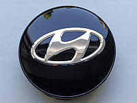 Колпачки заглушки в литые диски Hyundai 60/56/10 мм. Черные