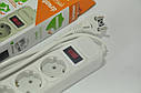 Мережевий фільтр подовжувач 5 розеток 5 м GREELITE сетевой фильтр переноска, фото 3