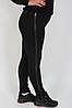 Лосини жіночі утеплі чорні розміри турецький трикотаж на флісі No08176 з лампасами, фото 4