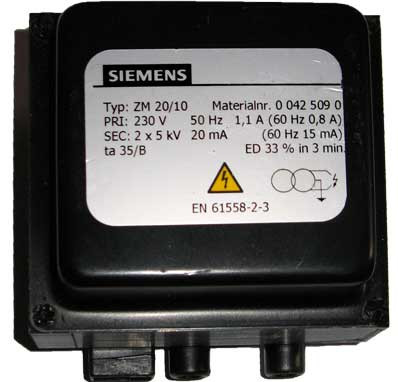 Трансформатор запалювання Siemens ZM20/10 0 042 509 1
