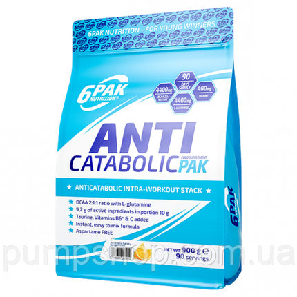 Амінокислоти 6PAK Nutrition Anticatabolic PAK 900 г (90 порц. бцаа+глютамін+вітаміни), фото 1